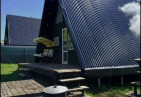 А-фрейм с чаном и зоной барбекю