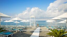 Пляж отеля Radisson Blu