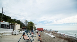 Пляж санатория Волна