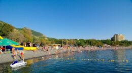 Пляж в Утрише